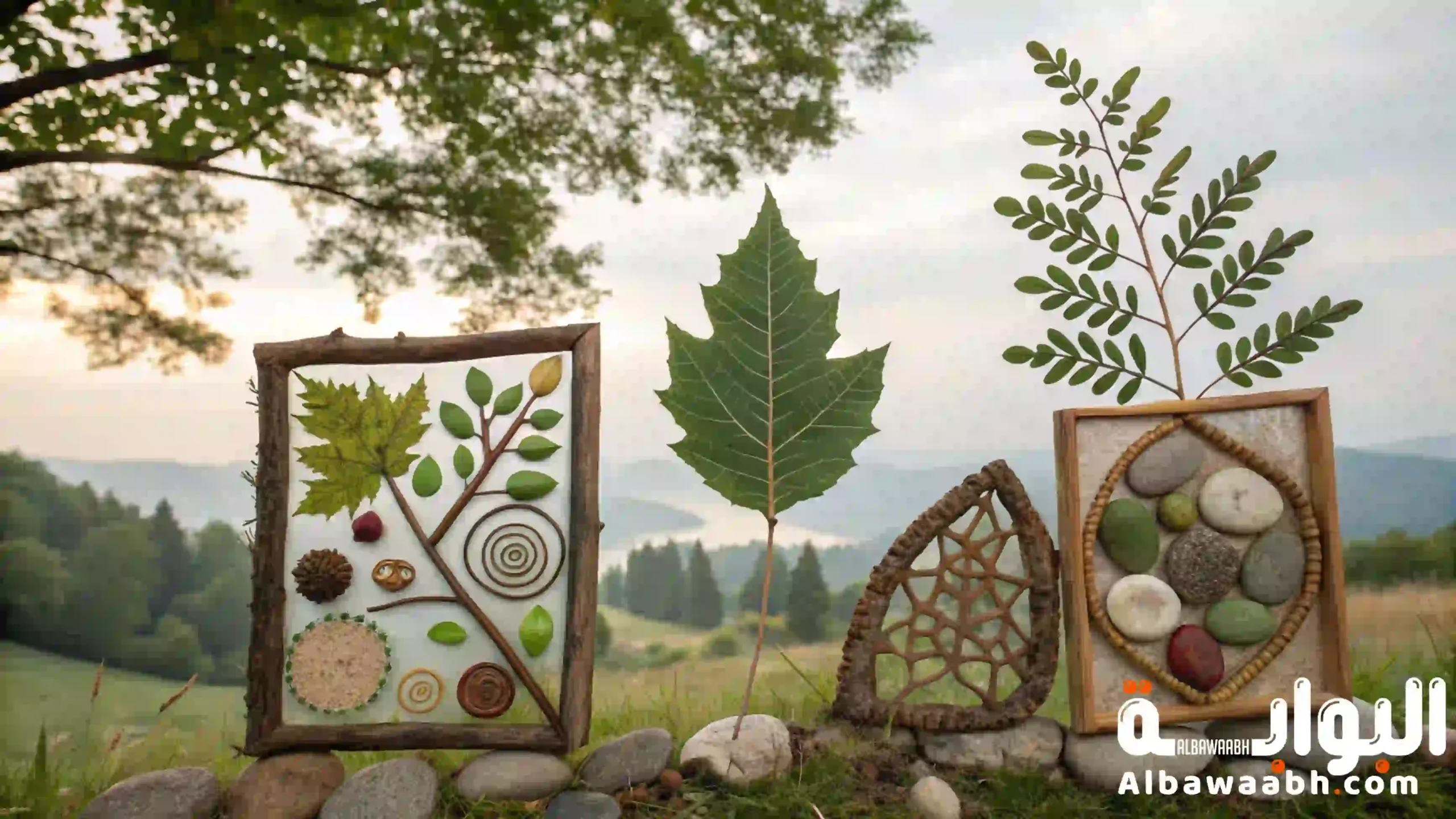 استخدام خامات البيئة في الأعمال الفنية