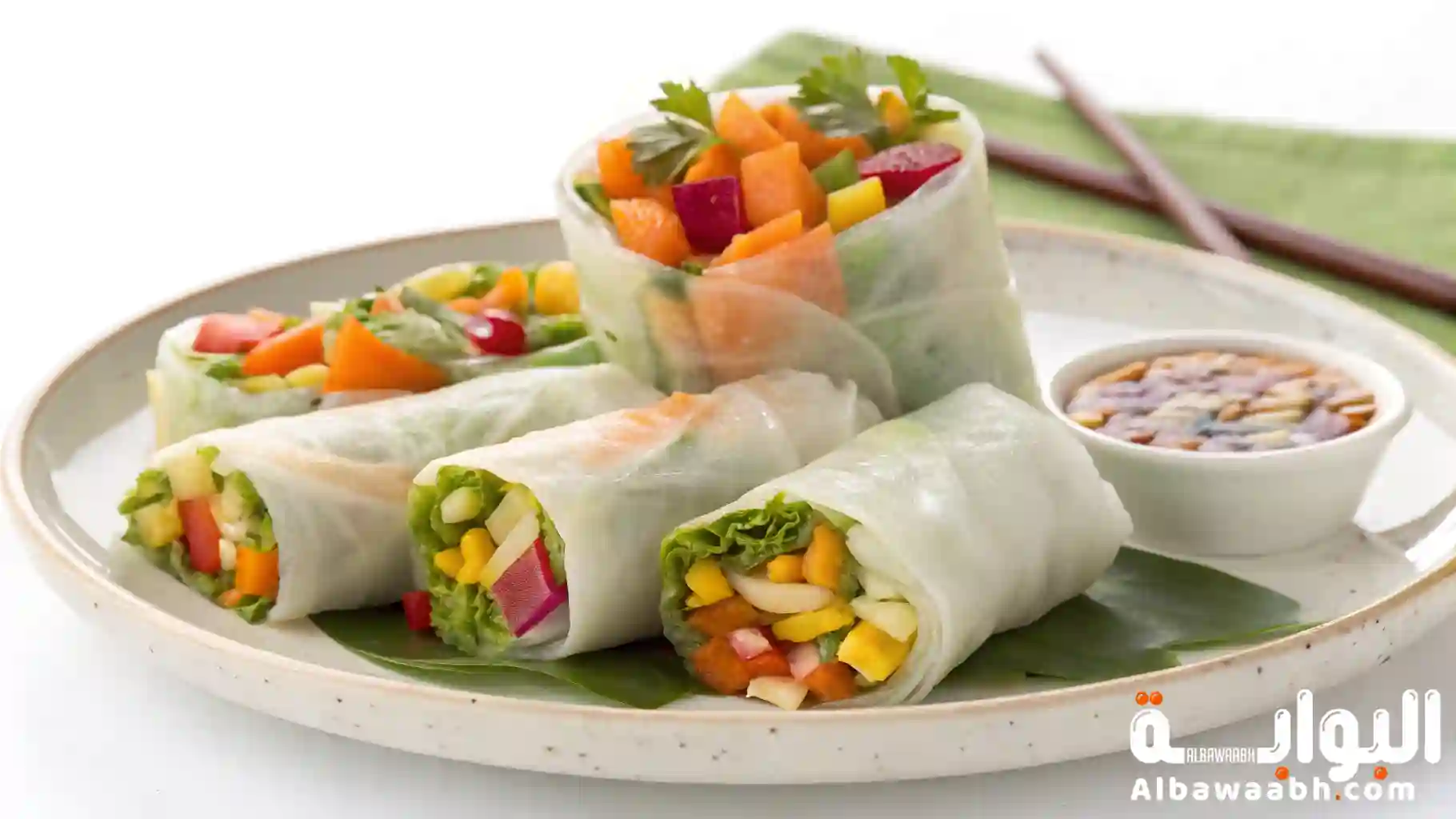 سبرينغ رول بالخضار
