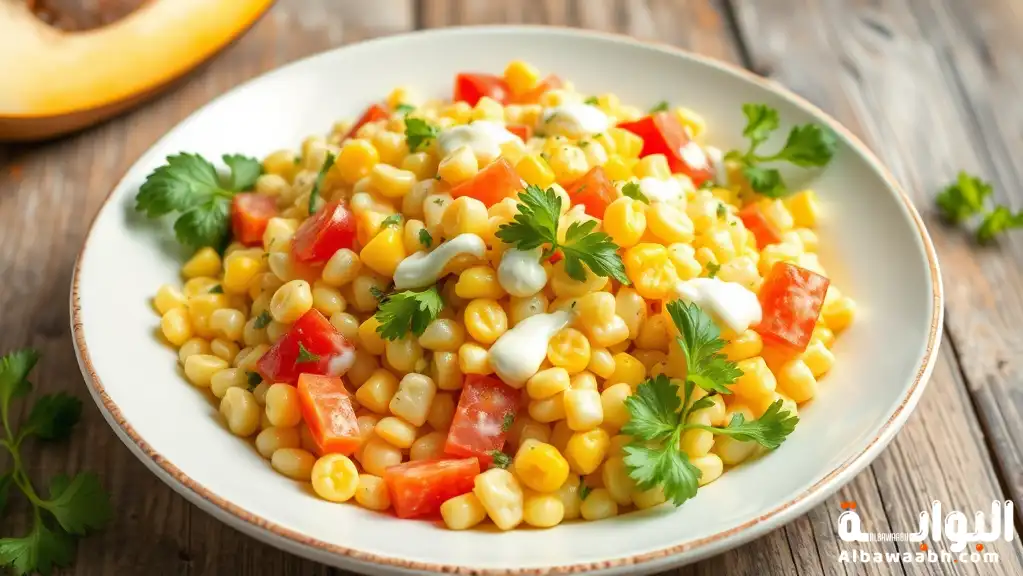 سلطة الذرة بالمايونيز