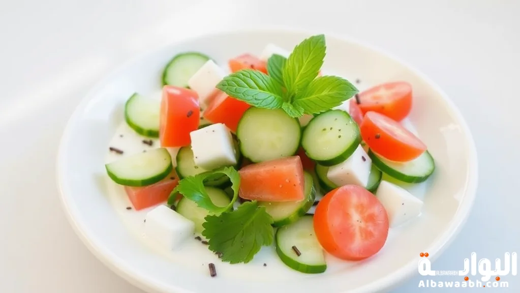 سلطة الزبادي بالخيار
