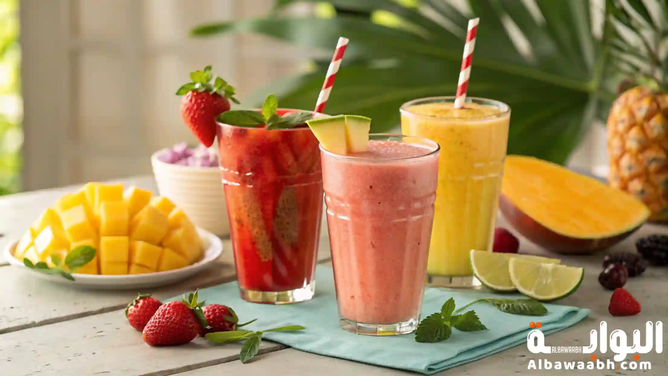 مشروبات صيفية باردة