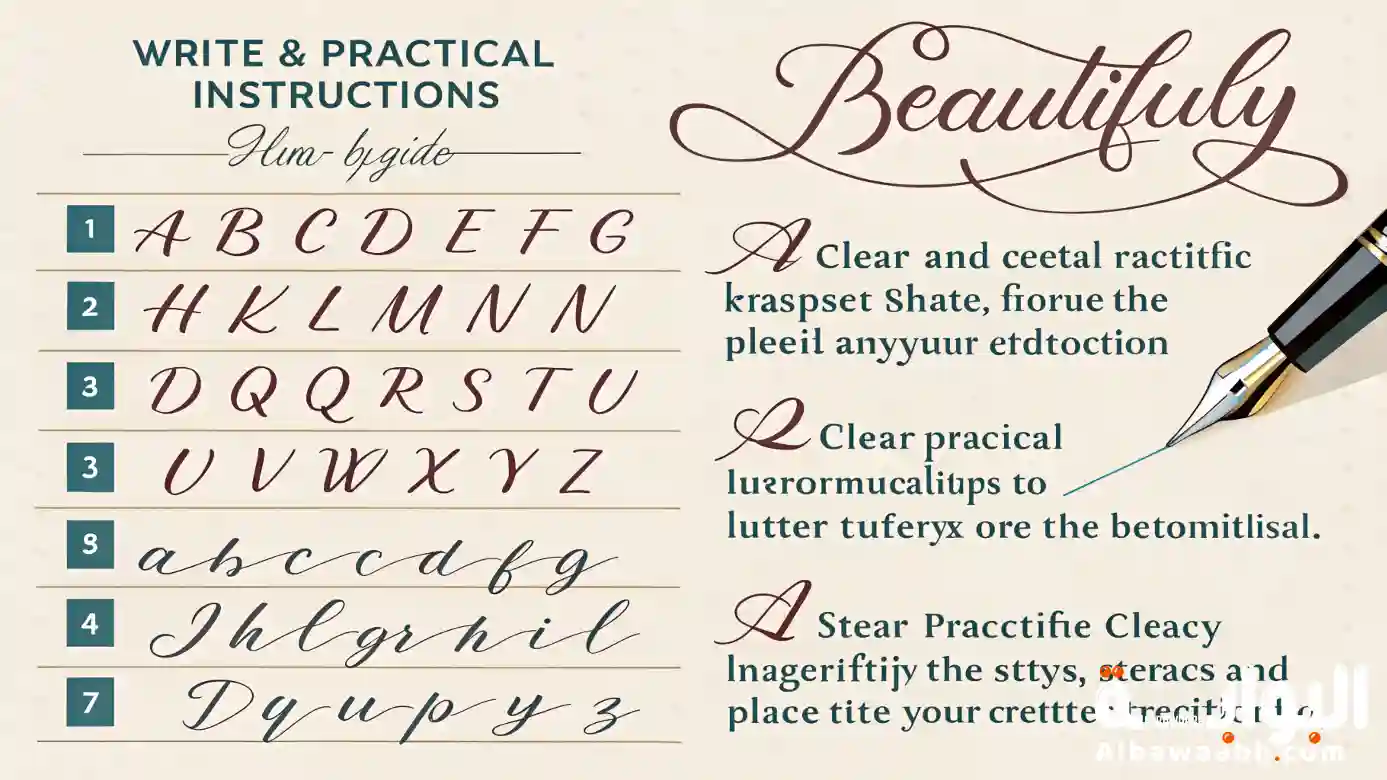 كيفية الكتابة بخط جميل