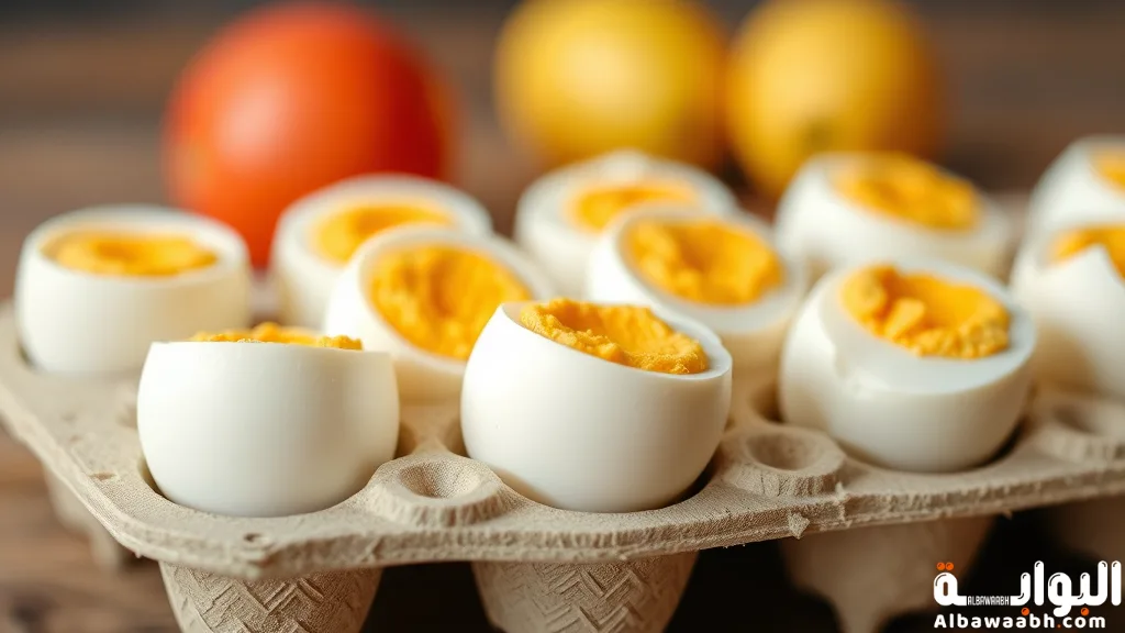 السعرات الحرارية في البيض المسلوق
