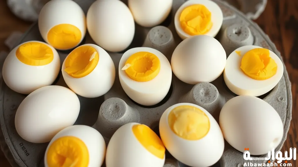 السعرات الحرارية في البيض المسلوق