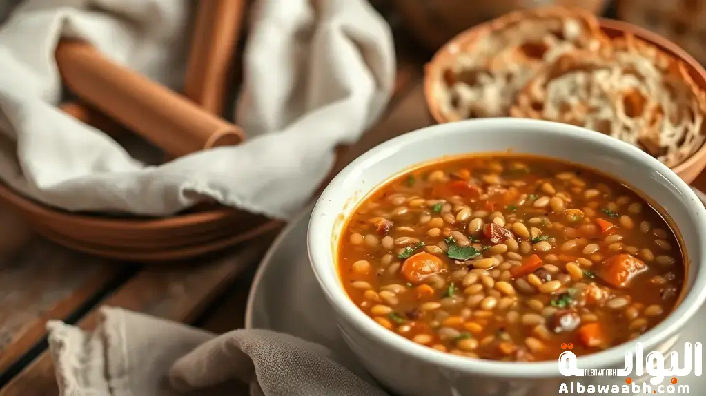 شوربة عدس صحية