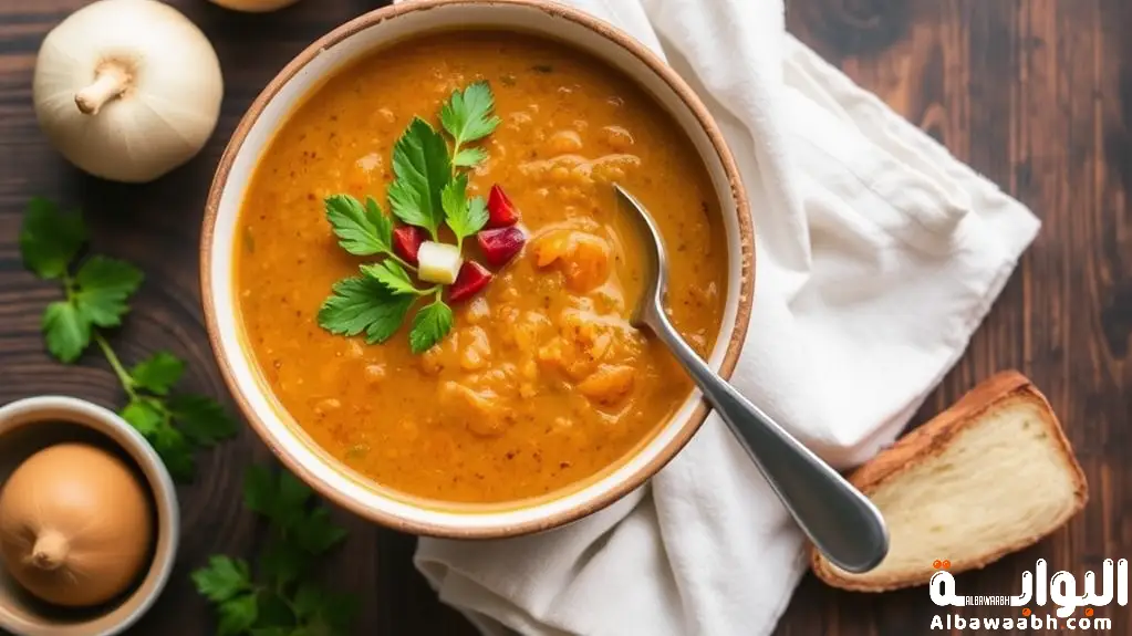 شوربة عدس صحية