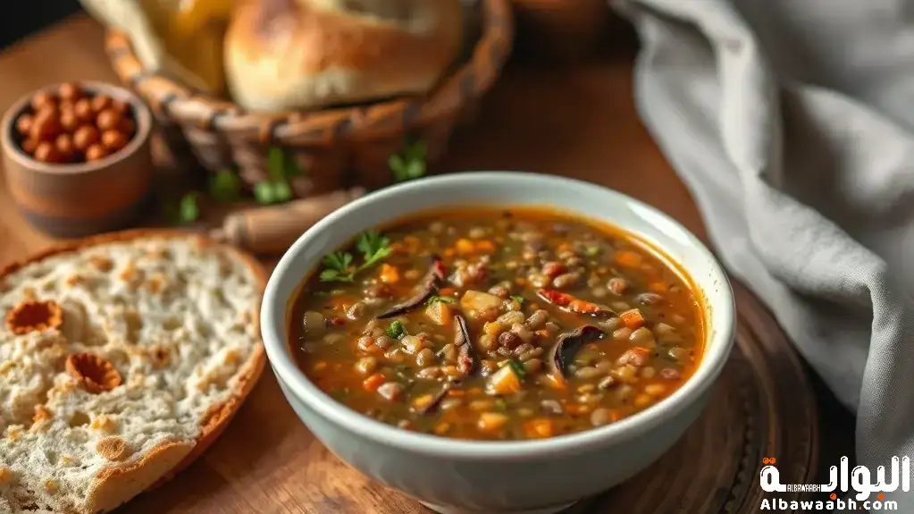 شوربة عدس صحية