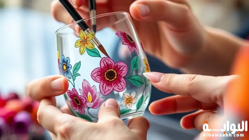 الرسم على الزجاج