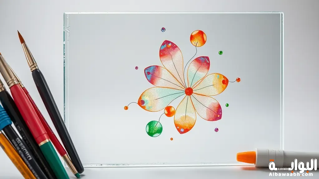 الرسم على الزجاج