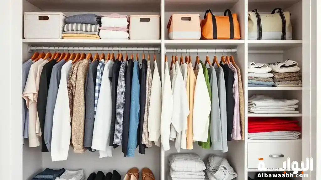 ترتيب خزانة الملابس