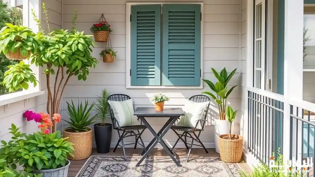 ديكور بلكونة صغيرة 