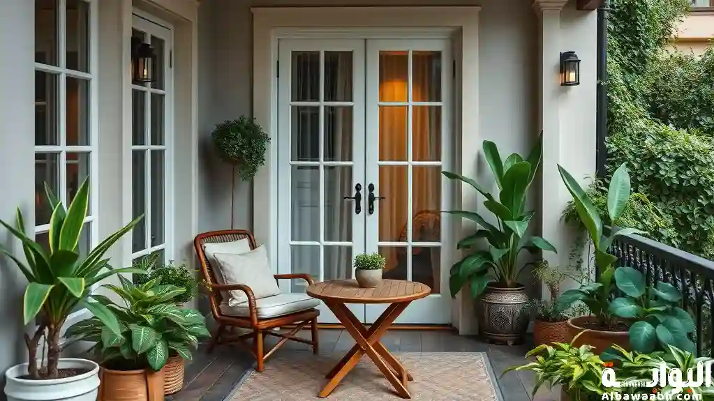 ديكور بلكونة صغيرة 