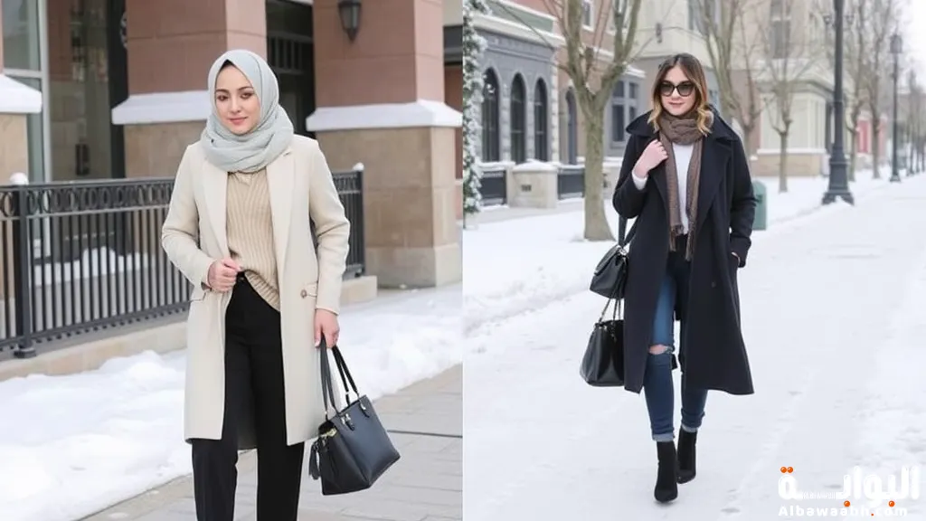 تنسيقات شتوية للمحجبات