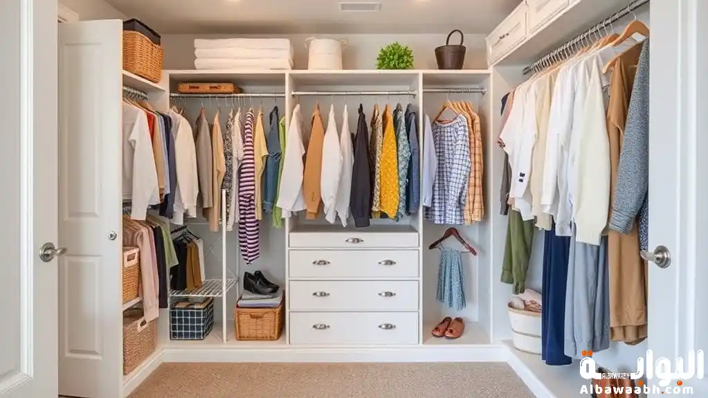 طريقة تنظيم خزانة الأسرة