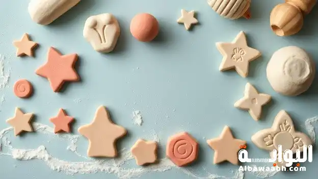 صنع أشكال من الصلصال