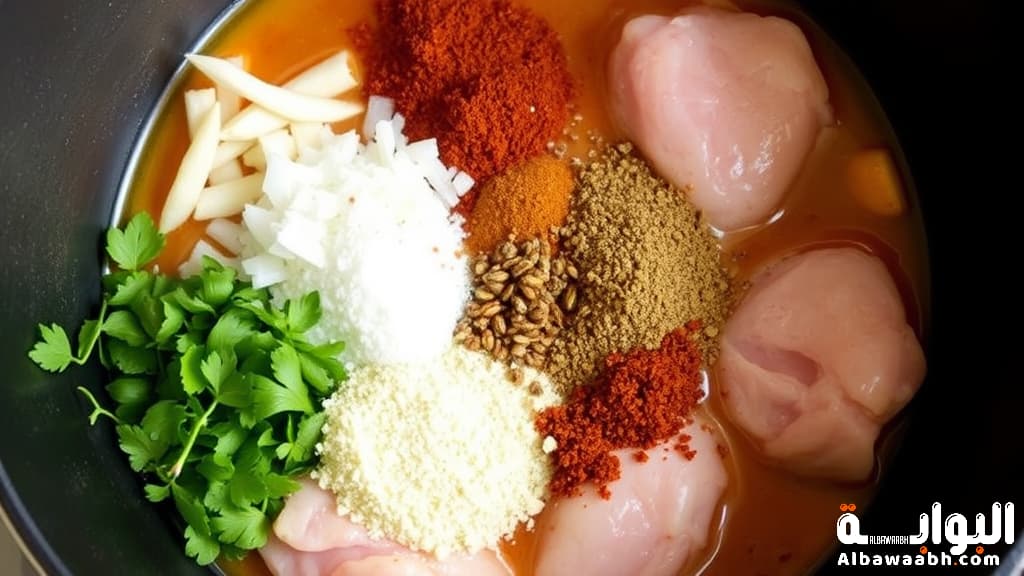 ملوخية بالدجاج