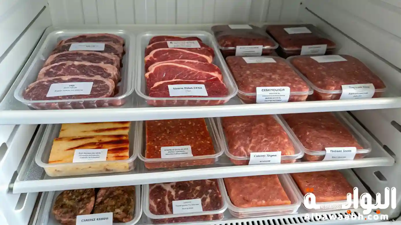 مدة حفظ اللحوم في الفريزر