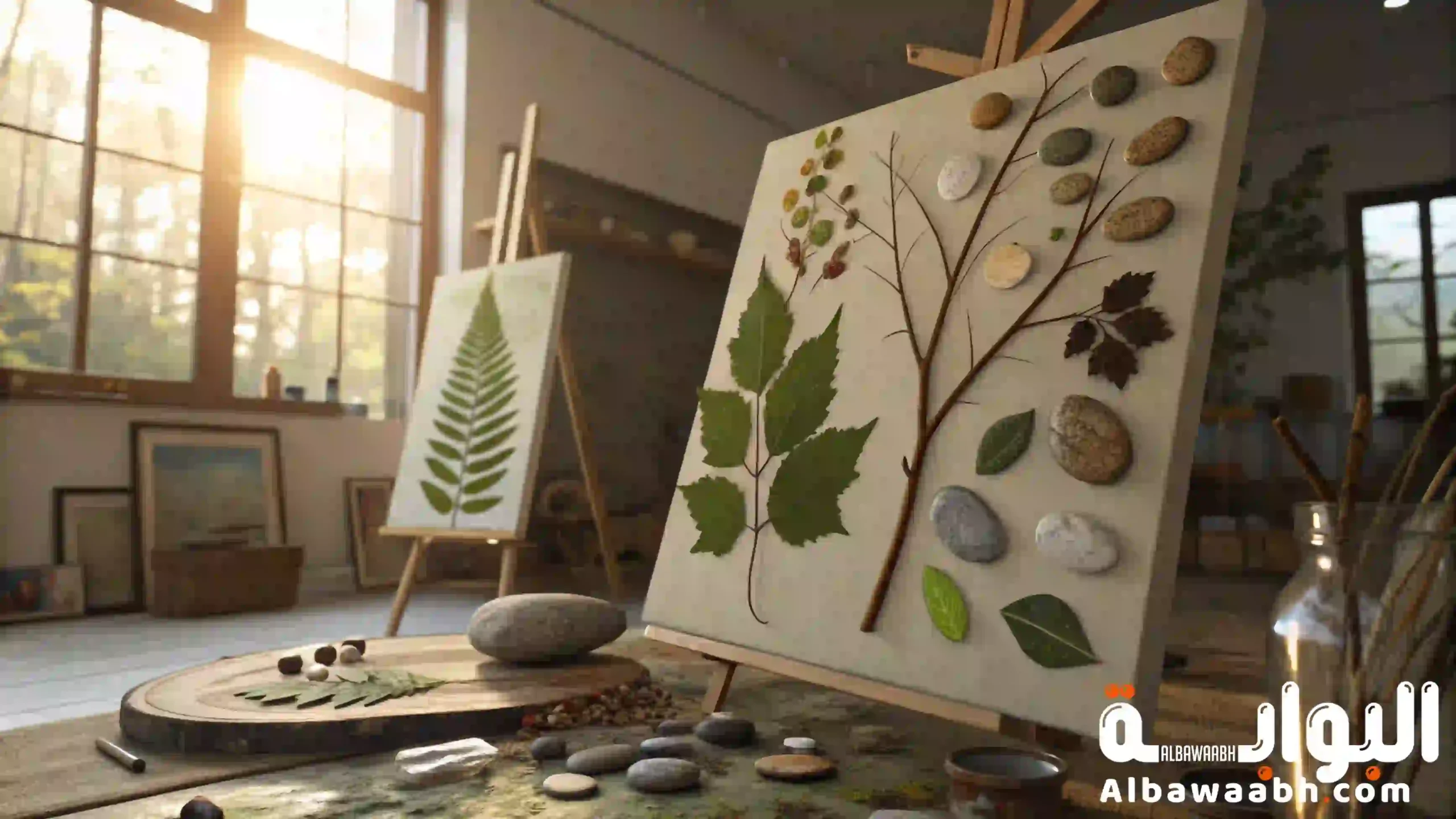 استخدام خامات البيئة في الأعمال الفنية