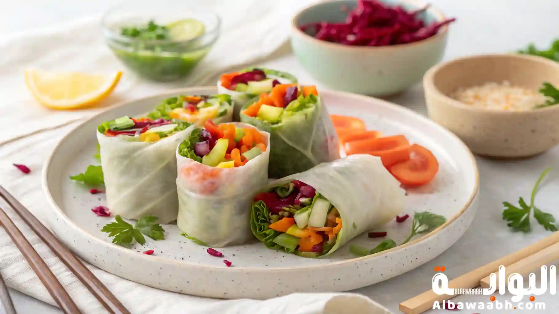 سبرينغ رول بالخضار