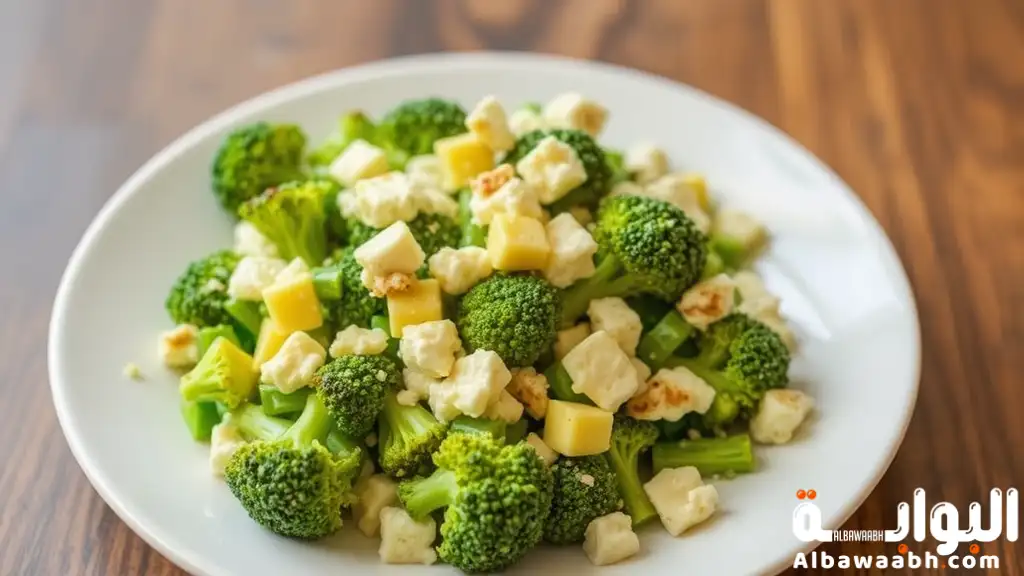 سلطة البروكلي بالجبن
