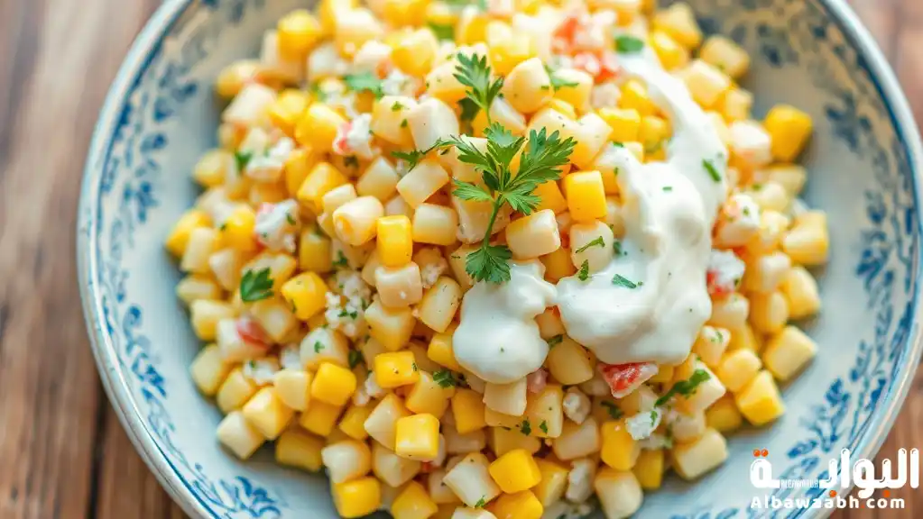 سلطة الذرة بالمايونيز