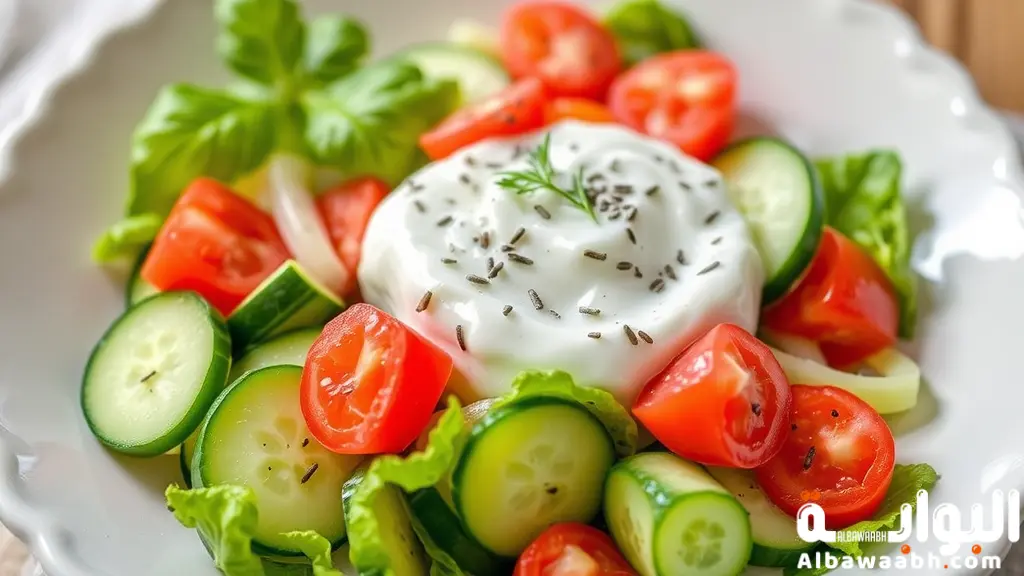 سلطة الزبادي بالخيار
