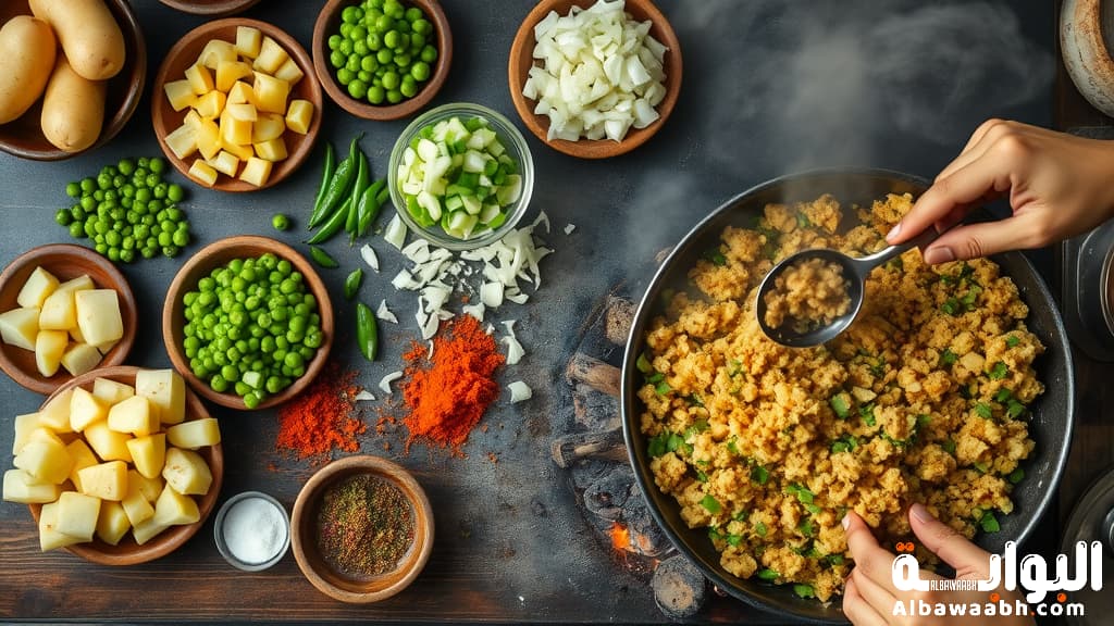 سمبوسة هندية بالخضار