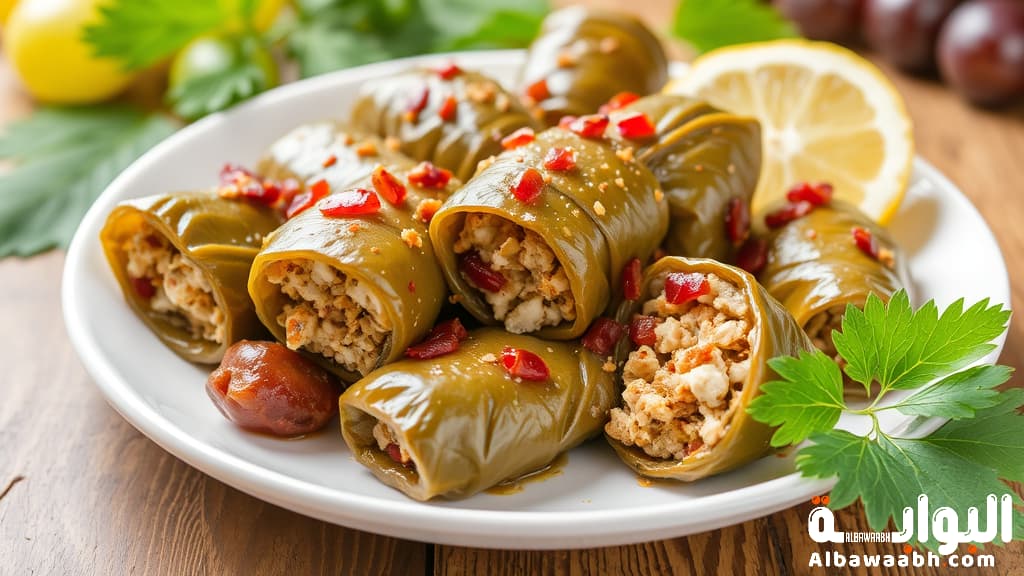 طريقة عمل محشي ورق عنب بالنكهة الأصلية