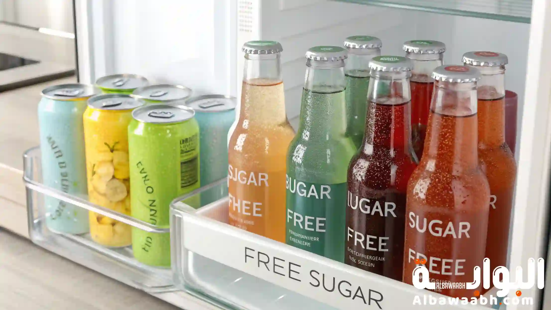 مشروبات باردة بدون سكر