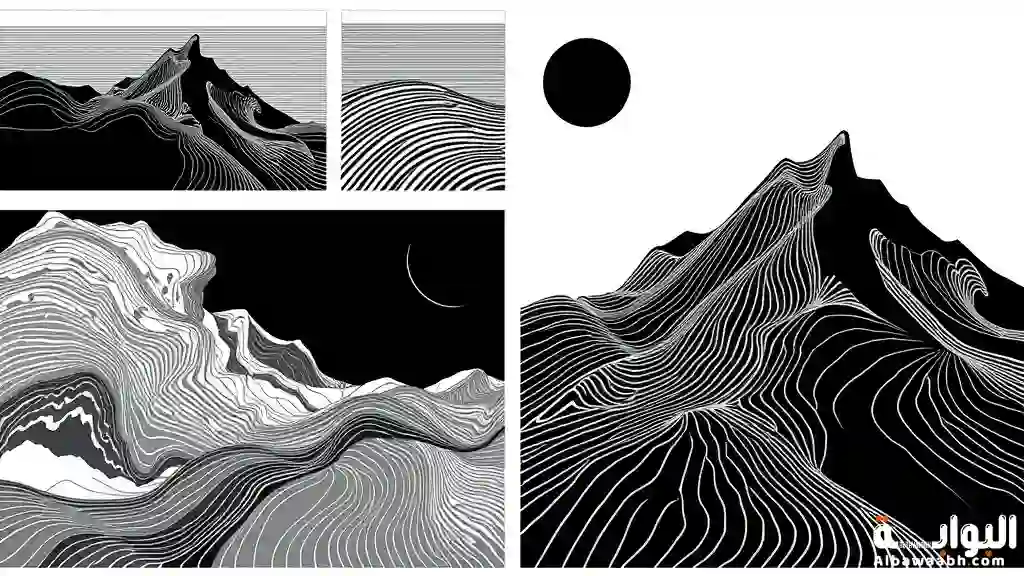 أنواع الخطوط في الرسم