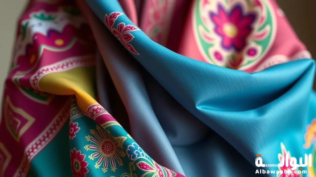 عبايات ملونة