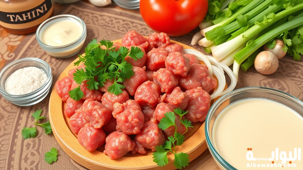 كفتة بالطحينة