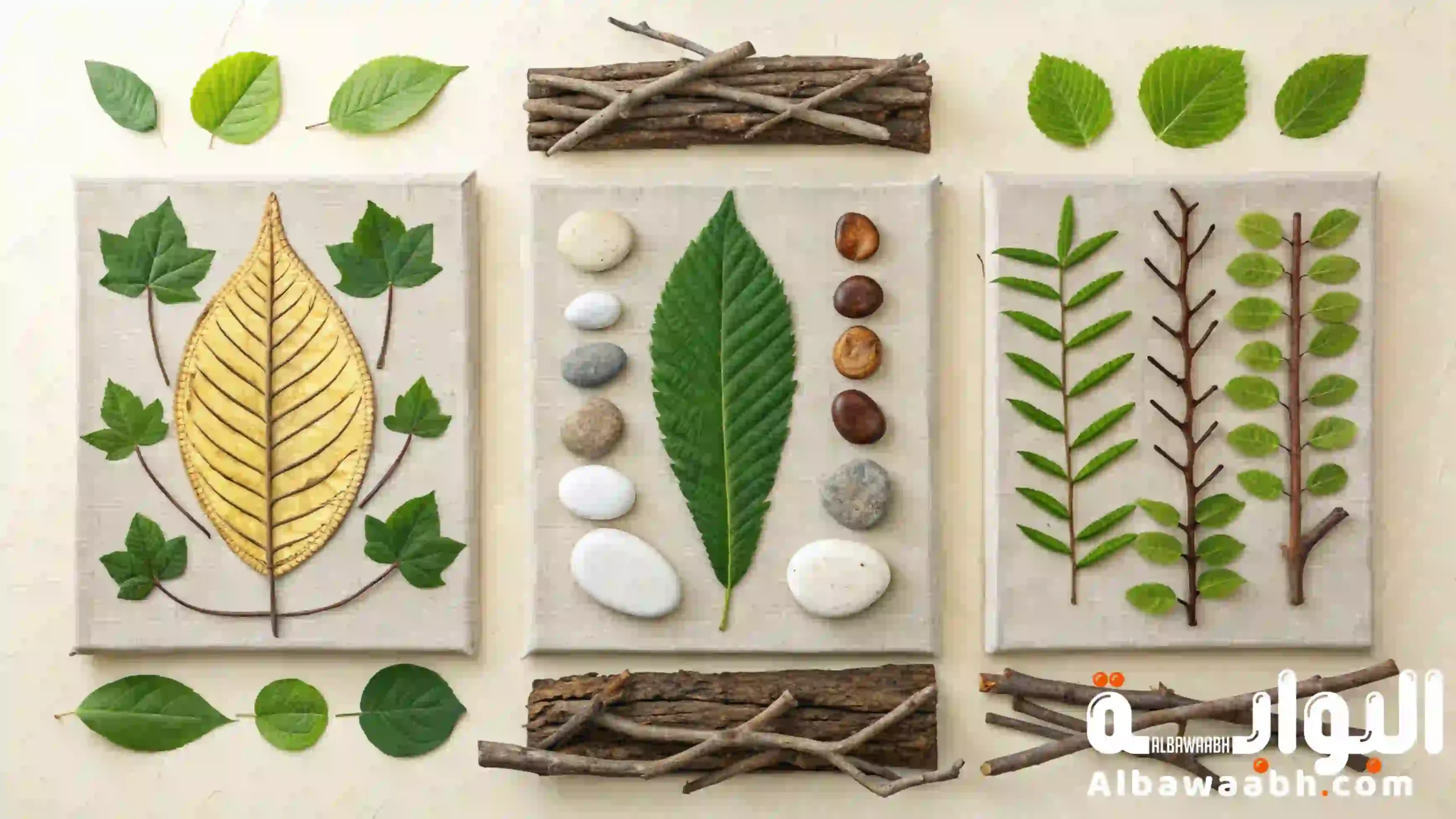 استخدام خامات البيئة في الأعمال الفنية