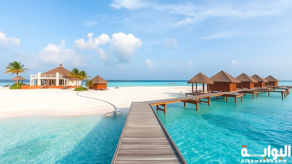 منتجعات على شاطئ البحر في المالديف