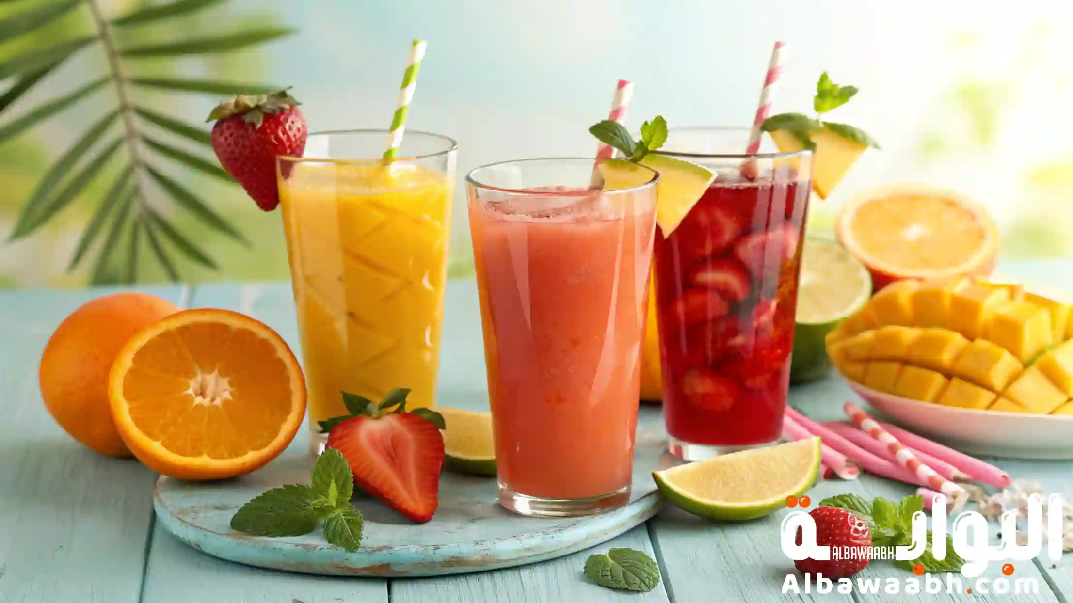 مشروبات صيفية باردة