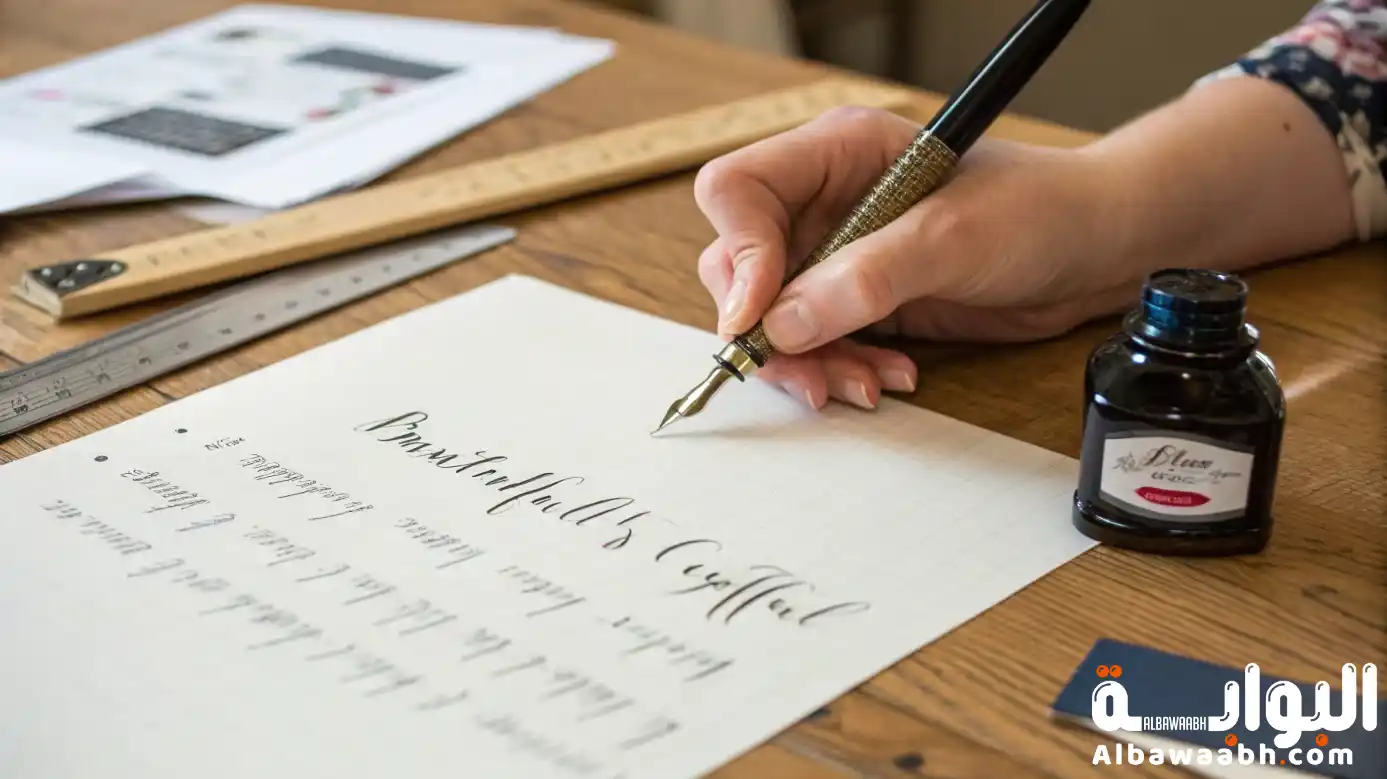 كيفية الكتابة بخط جميل