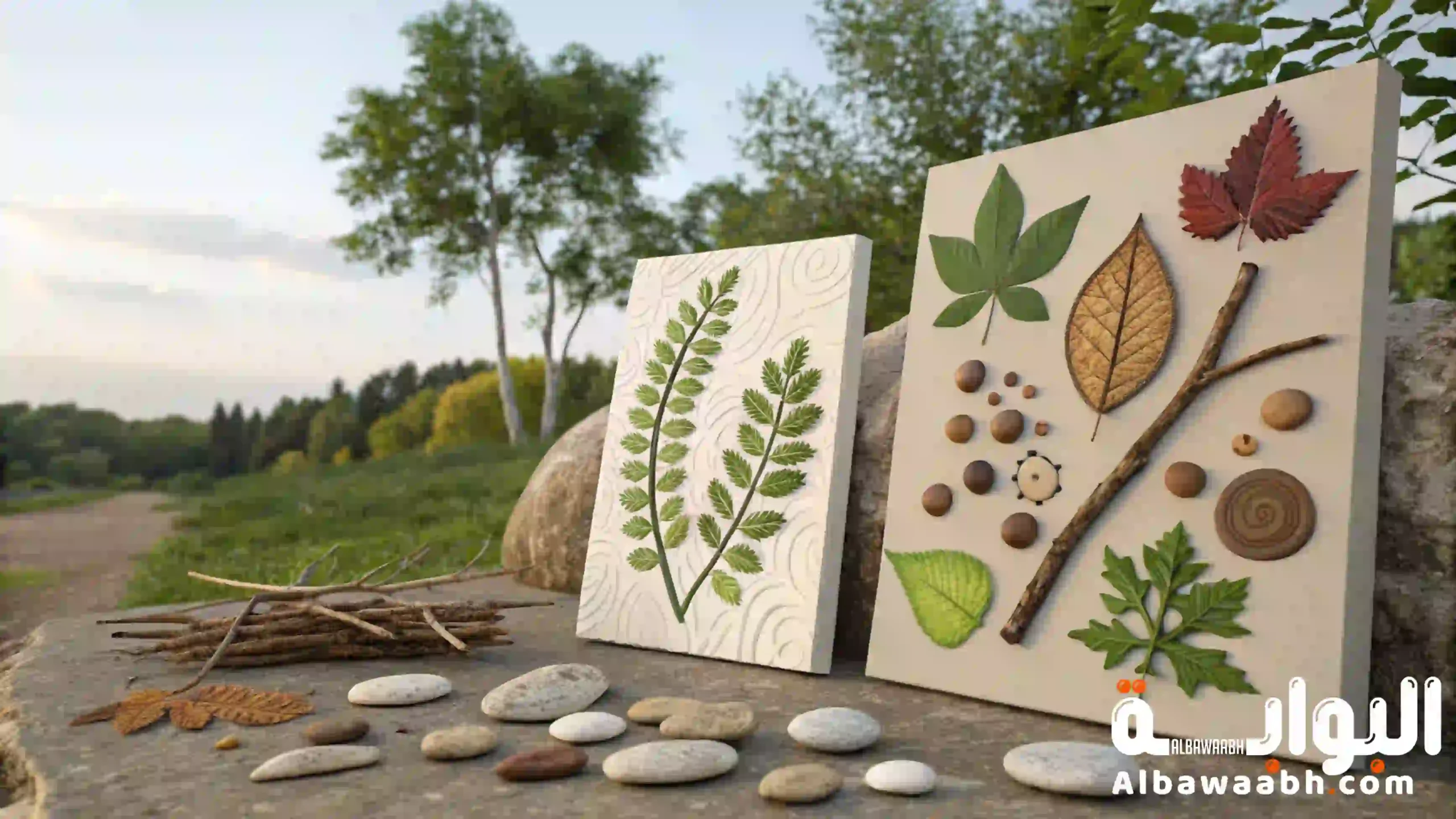 استخدام خامات البيئة في الأعمال الفنية