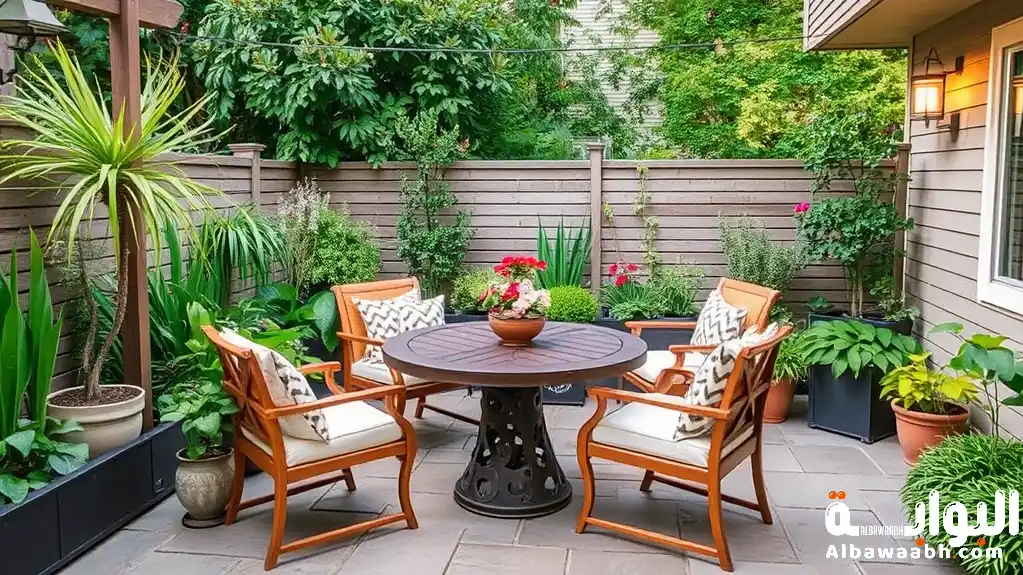 تصاميم تزيين الحوش الخارجي