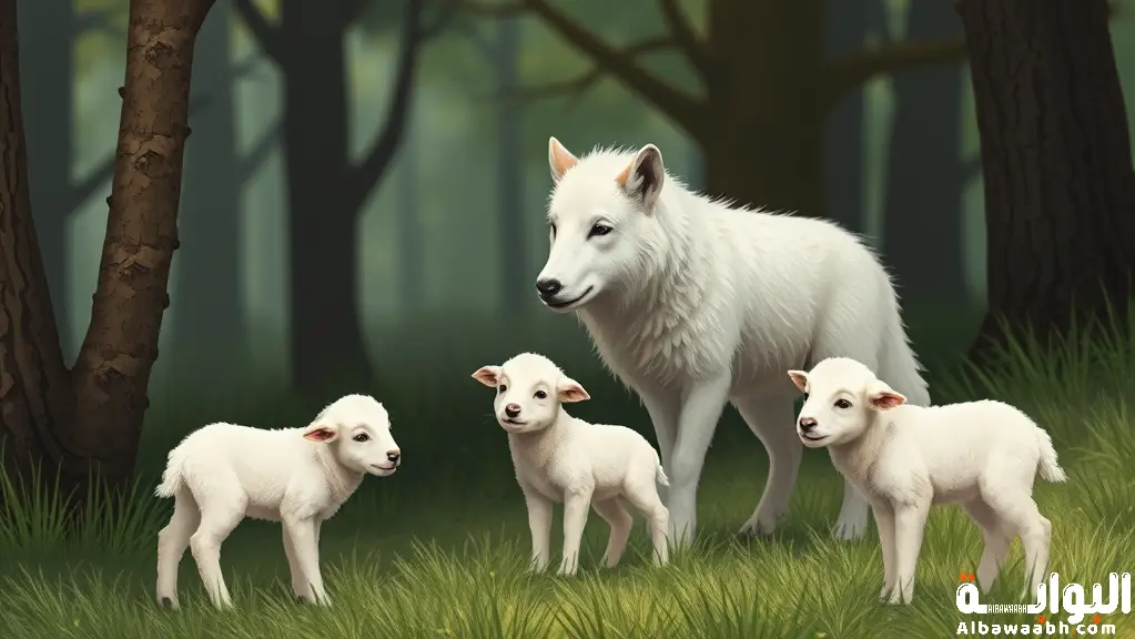 قصة الذئب والخراف السبعة