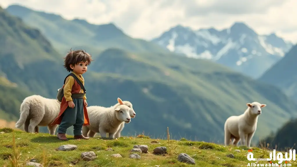 قصة الذئب والخراف السبعة