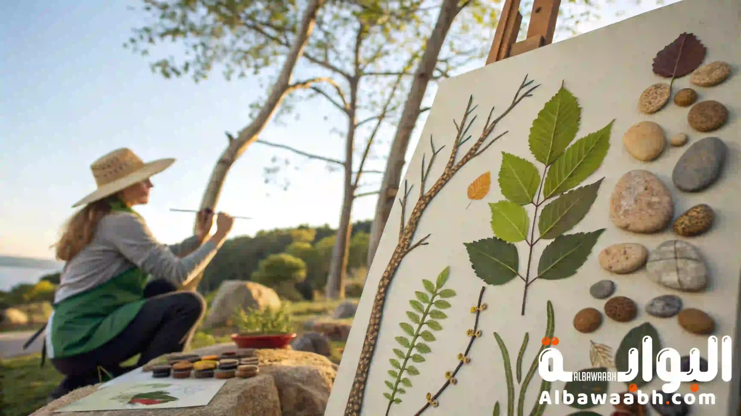 استخدام خامات البيئة في الأعمال الفنية