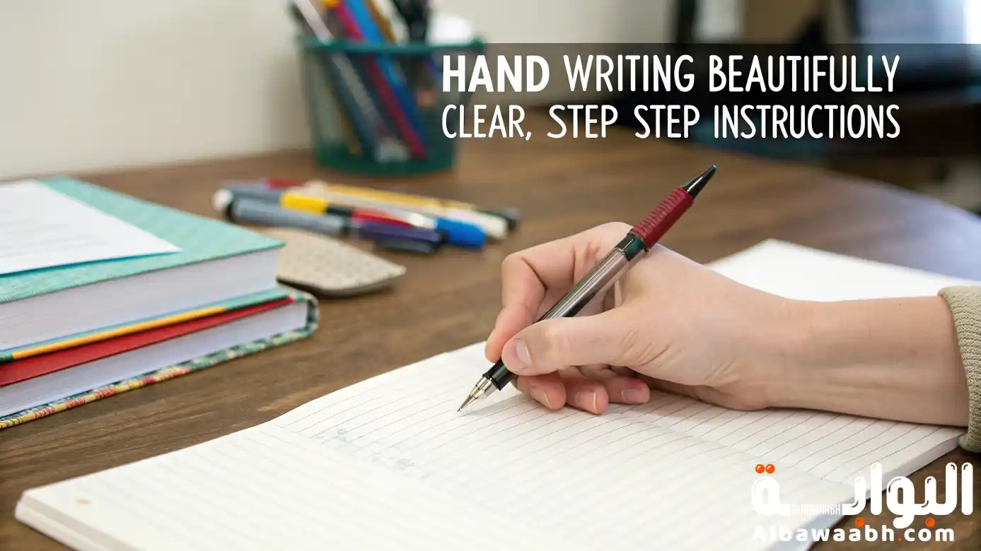 كيفية الكتابة بخط جميل
