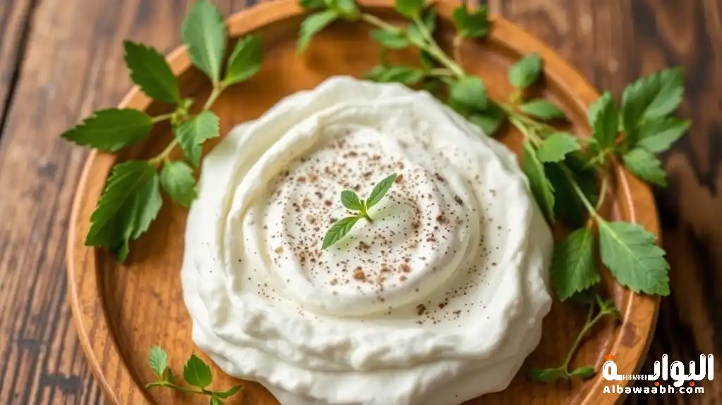 لبنة بالثوم والنعناع