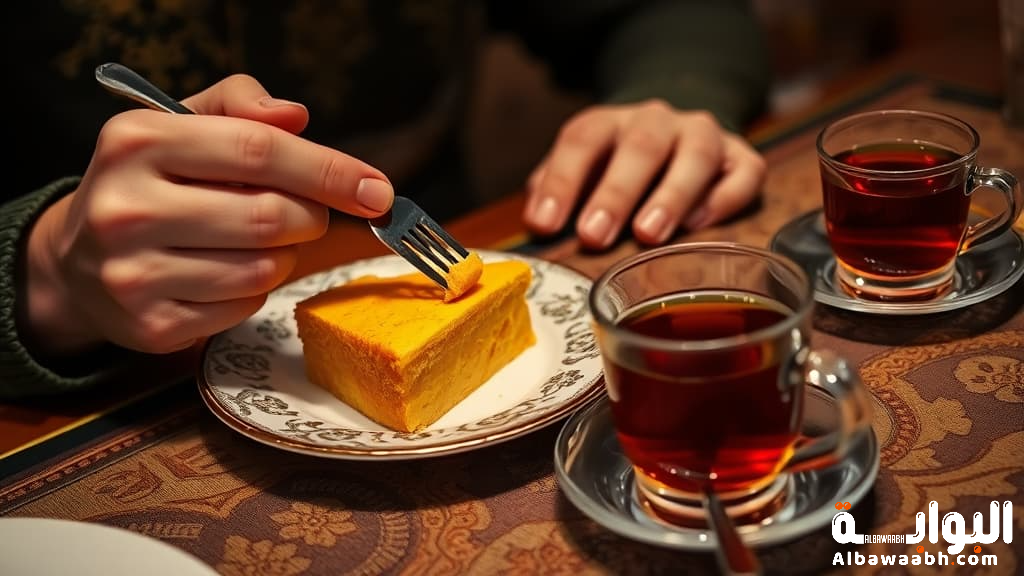 كعكة الزعفران