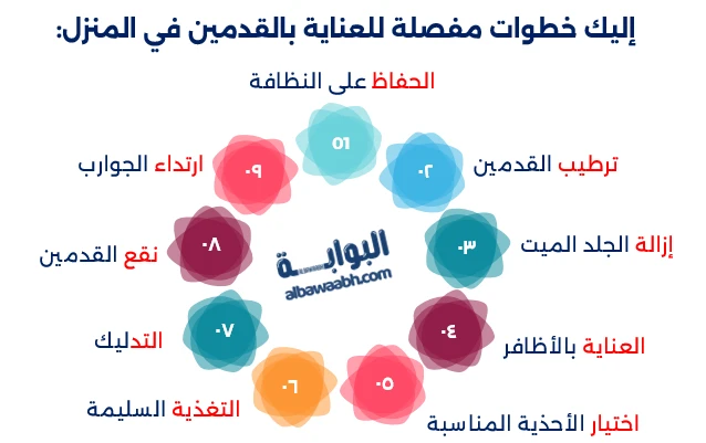 العناية بالقدمين: خطوات يومية لقدمان ناعمتان وخاليتان من التشققات