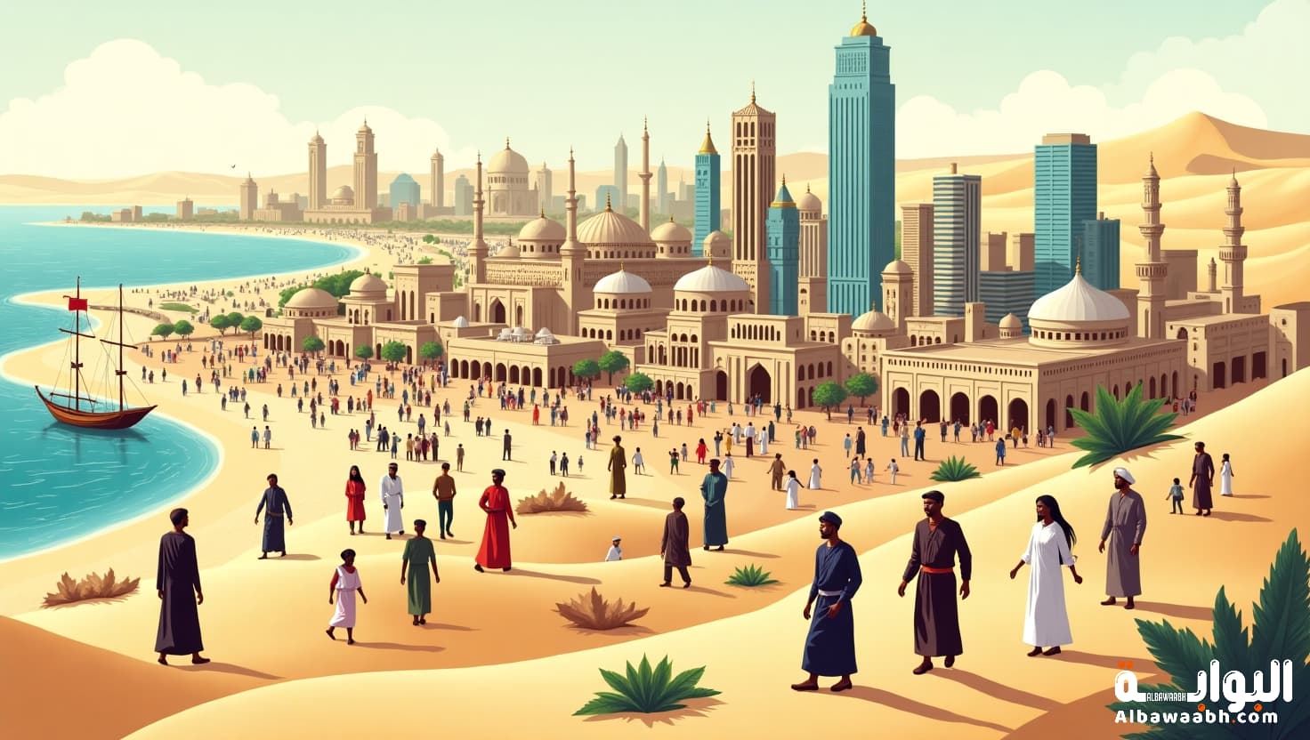 مساحة الكويت وعدد سكانها