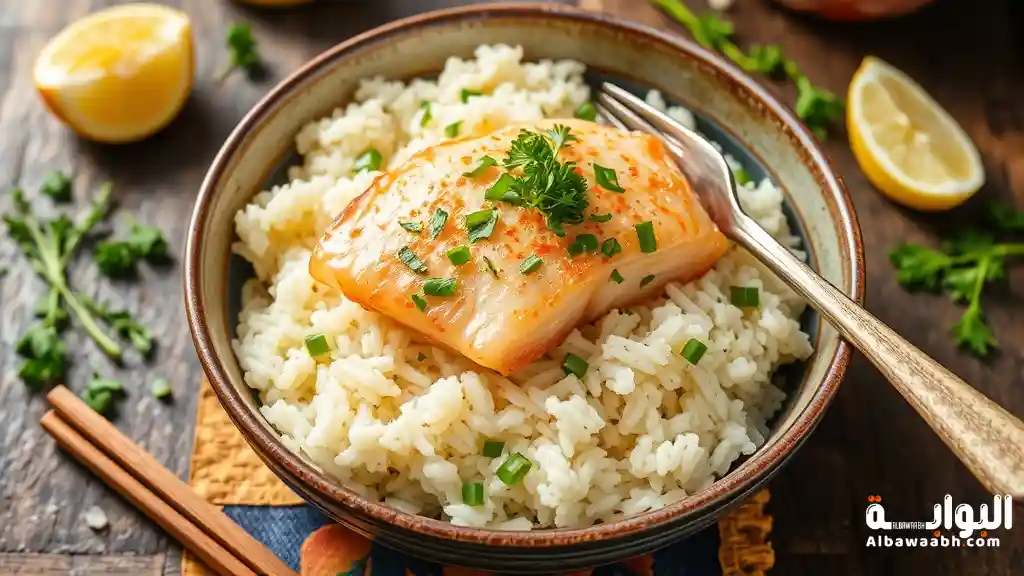 طريقة عمل رز السمك