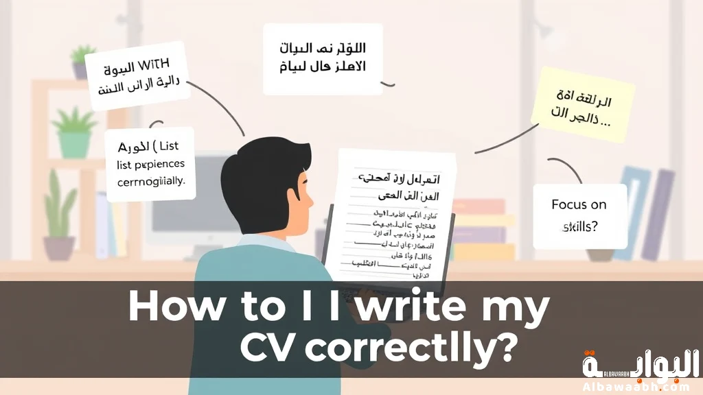 طريقة كتابة السيرة الذاتية بالعربي