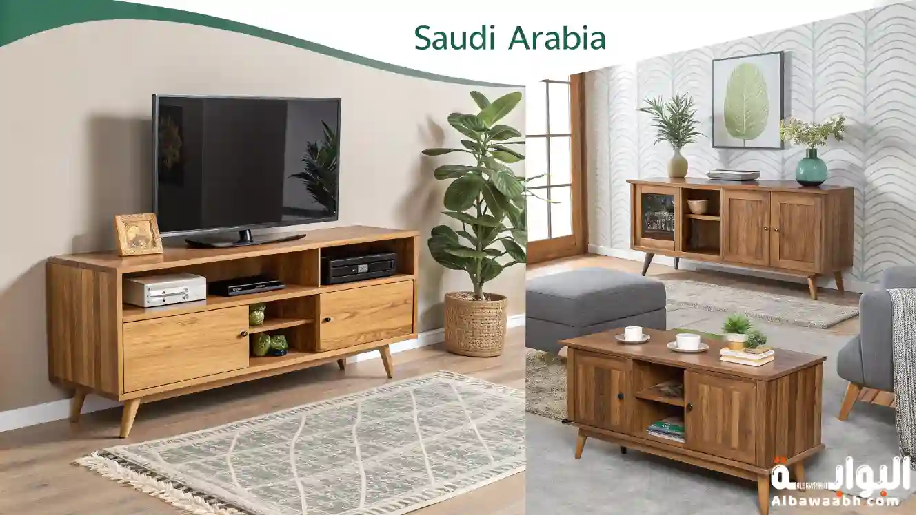  طاولة تليفزيون خشب