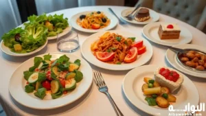 طريقة الأكل بالشوكة والسكين